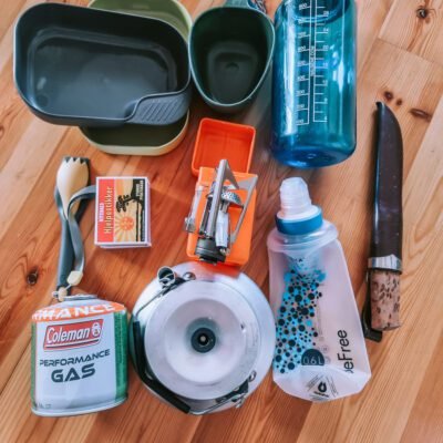 Bilde av kjøkkenutstyr for tur
